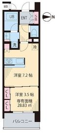 ビイルーム武蔵小杉 (beRoom 武蔵小杉) 503 間取り図