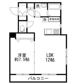 カルディアⅡ西馬込 301 間取り図