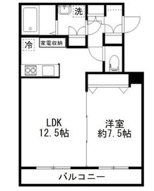 カルディアⅡ西馬込 102 間取り図