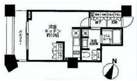 中目黒アトラスタワー 31階 間取り図