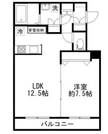 カルディアⅡ西馬込 302 間取り図