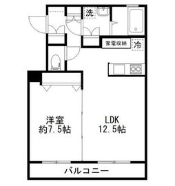 カルディアⅡ西馬込 203 間取り図