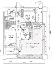 アウルタワー 38階 間取り図