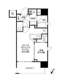 クレヴィア日本橋水天宮前HAMACHO RESIDENCE 2階 間取り図