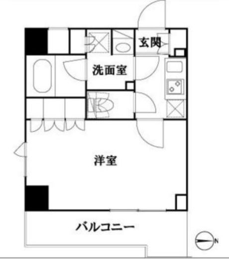 ルーブル池袋弐番館 2階 間取り図