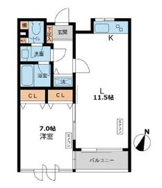 カッシア目黒 703 間取り図