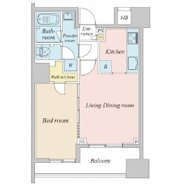 プラウドフラット神楽坂2 1003 間取り図