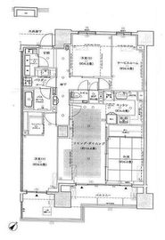 シティハウス池袋 14階 間取り図