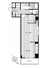 ハーモニーレジデンス水天宮前 4階 間取り図