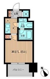 レジディア大森 1005 間取り図