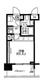 レジディア大森 408 間取り図