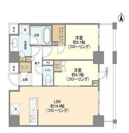 ディアナコート池田山公園 4階 間取り図