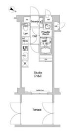 コンフォリア神楽坂 103 間取り図