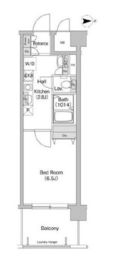 コンフォリア東品川 206 間取り図