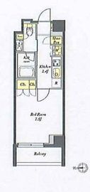 プライムメゾン西早稲田 208 間取り図