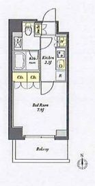 プライムメゾン西早稲田 203 間取り図
