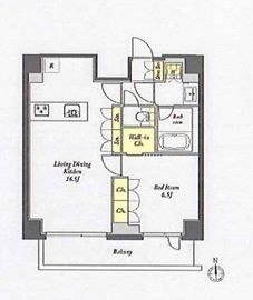 プライムメゾン西早稲田 502 間取り図