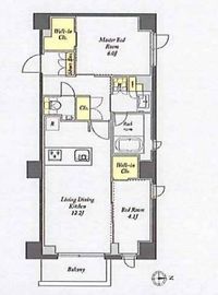 プライムメゾン西早稲田 213 間取り図