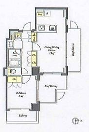 プライムメゾン西早稲田 311 間取り図