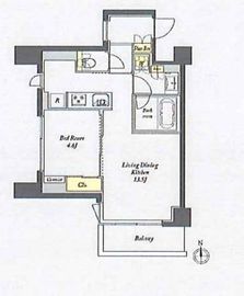 プライムメゾン西早稲田 504 間取り図