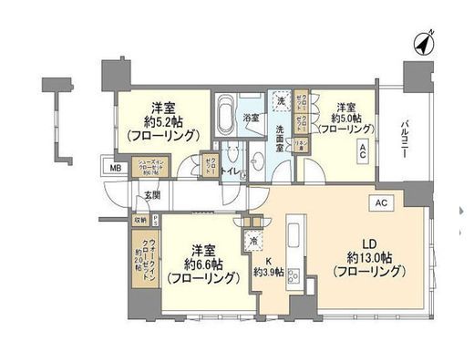 パークホームズ日本橋本町 2階 間取り図