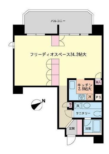 朝日上野マンション 11階 間取り図