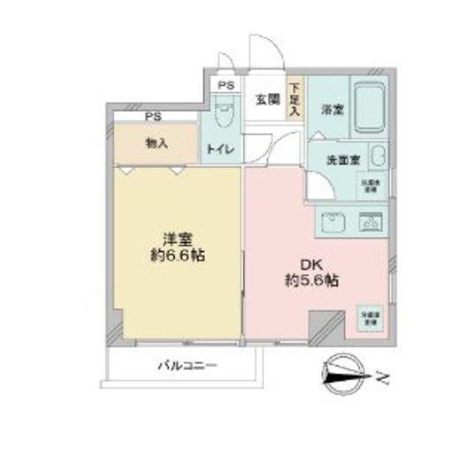 レジデンス錦糸町 601 間取り図