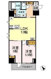 コンシェリア東京入谷ステーションフロント 13階 間取り図