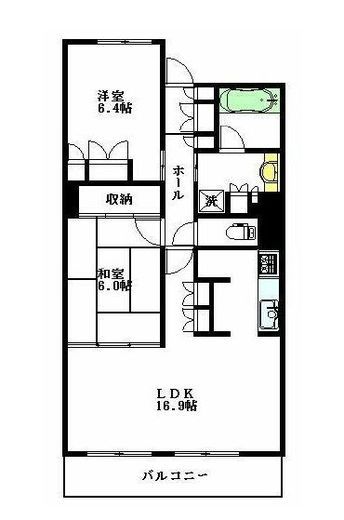 アトラス諏訪町レジデンス 4階 間取り図