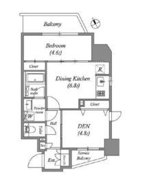 リビオメゾン入谷 504 間取り図