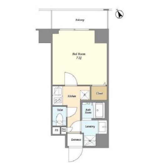 リビオメゾン入谷 1202 間取り図