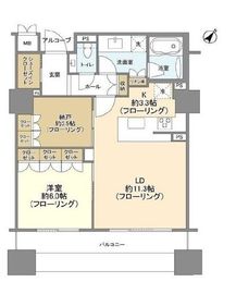 オリゾンマーレ 6階 間取り図