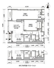 東雲キャナルコートCODAN 12-706 間取り図