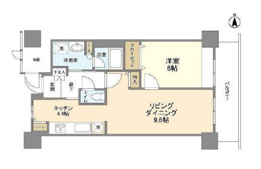 イーストコア曳舟一番館 18階 間取り図