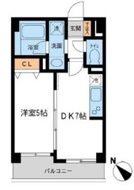 ルクレ初台 305 間取り図