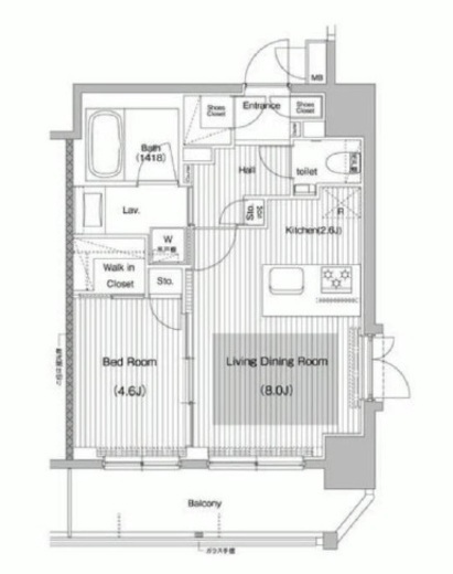 ガーラ・プレシャス品川 12階 間取り図
