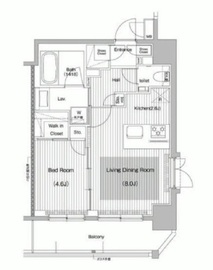 ガーラ・プレシャス品川 12階 間取り図