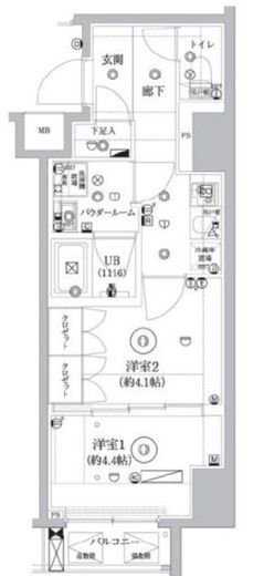 セジョリ東陽町 2階 間取り図
