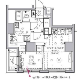 セジョリ東陽町 2階 間取り図