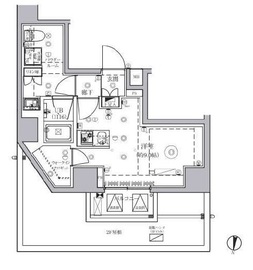 セジョリ東陽町 6階 間取り図