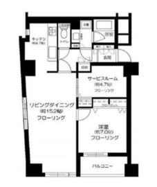 高輪グランドパームス 5階 間取り図