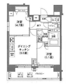 アイル秋葉原ノースドゥーエ 6階 間取り図