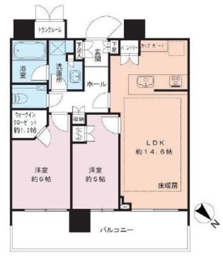 パークシティ武蔵小山ザタワー 11階 間取り図