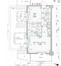 デュオステージ中落合 4階 間取り図