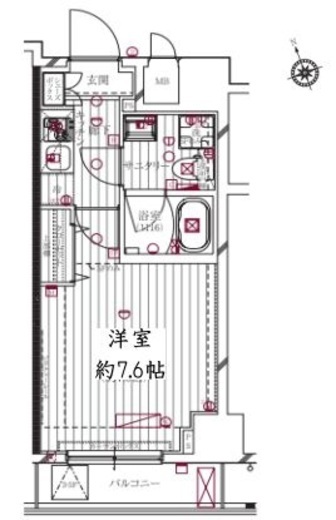 スプレスター浅草寿町 5階 間取り図
