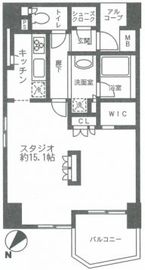 LaSante五反田 1301 間取り図