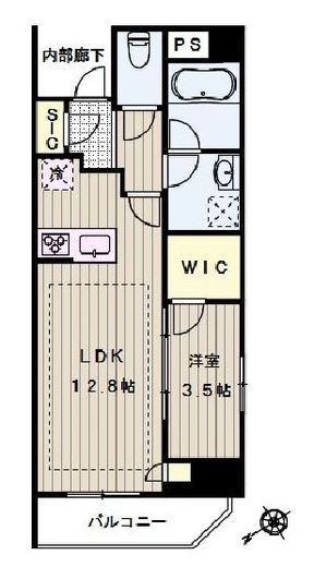 A-standard本郷三丁目 9階 間取り図