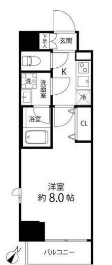 DeLCCS板橋South (デルックス板橋サウス) 501 間取り図