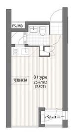 コートモデリア中目黒 202 間取り図