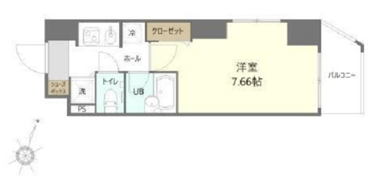 ホープシティ秋葉原 601 間取り図